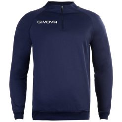 Bluza piłkarska dla dorosłych Givova Maglia Tecnica granatowa. Niebieskie bluzy Givova, xs, bez wzorów, bez kaptura. Za 55.00 zł.