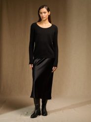 Perfect Cashmere Kaszmirowy sweter "Kelley" w kolorze czarnym rozmiar: S. Czarne swetry Perfect Cashmere, s, bez wzorów, z kaszmiru, bez ramiączek. Za 521.99 zł.