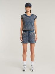 G-Star Szorty w kolorze niebieskim rozmiar: M. Niebieskie szorty G-Star, bez wzorów, z bawełny, retro. Za 142.95 zł.