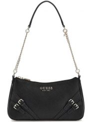 Guess Torebka w kolorze czarnym - 25 x 14 x 6 cm rozmiar: onesize. Czarne torby na ramię Guess, z aplikacjami, z materiału, na ramię, bez dodatków. Za 382.99 zł.