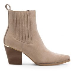 Botki Jenny Fairy. Brązowe botki Jenny Fairy, bez wzorów, bez obcasa, na słupku, bez zapięcia. Za 83.99 zł.