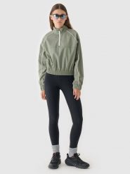 4F Legginsy dzianinowe damskie - czarne L. Czarne legginsy 4f, l, bez wzorów, z dzianiny, z podwyższonym stanem. W wyprzedaży za 59.99 zł.