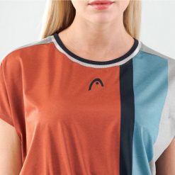 Koszulka z krótkim rękawem damska PADEL Crop Top. Brązowe bluzki Head, m, bez wzorów, sportowe, bez kołnierzyka, bez ramiączek. W wyprzedaży za 221.70 zł.