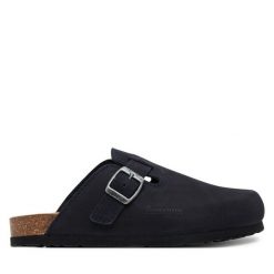 Klapki Dr. Brinkmann. Niebieskie klapki Dr. Brinkmann, bez wzorów, bez obcasa. Za 249.99 zł.