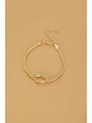 Atelier MIU Pozłacana bransoletka z elementem ozdobnym rozmiar: onesize. Żółte bransoletki Atelier MIU, pozłacane. Za 34.99 zł.