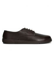 Groundies Skórzane buty barefoot "Trento" w kolorze brązowym rozmiar: 43. Brązowe półbuty sznurowane Groundies, bez wzorów, eleganckie, bez obcasa, bez zapięcia. Za 322.90 zł.