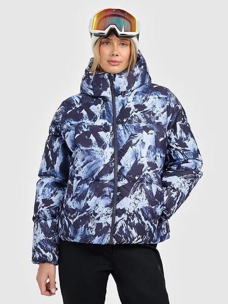 4F Kurtka narciarska w kolorze granatowym rozmiar: L. Niebieskie kurtki narciarskie 4f, l, bez wzorów, bez kaptura, narciarskie. Za 279.95 zł.