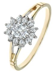 Revoni Złoty pierścionek z cyrkoniami rozmiar: 59. Szare pierścionki Revoni, z cyrkonią, złote. Za 1,187.99 zł.