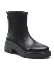 Jenny Fairy Botki WFA1954-1 Czarny. Czarne botki Jenny Fairy, bez wzorów, ze skóry, bez obcasa, na płaskiej podeszwie, bez zapięcia. Za 135.99 zł.