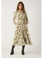 More & More Sukienka w kolorze kremowo-oliwkowym rozmiar: 34. Zielone sukienki More & More, bez wzorów, z tkaniny, bez kołnierzyka, bez ramiączek, maxi. Za 302.35 zł.