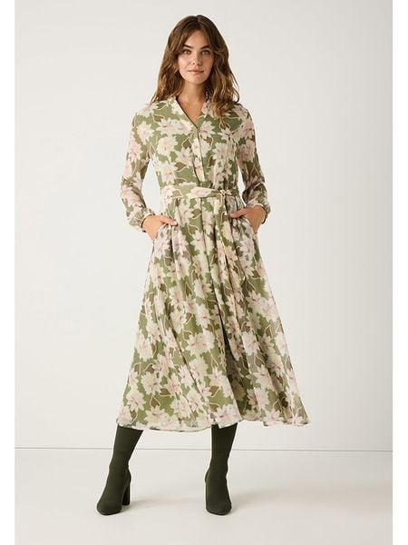 More & More Sukienka w kolorze kremowo-oliwkowym rozmiar: 34. Zielone sukienki More & More, bez wzorów, z tkaniny, bez kołnierzyka, bez ramiączek, maxi. Za 297.26 zł.