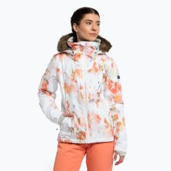 Kurtka snowboardowa damska ROXY Jet Ski Premium. Białe kurtki narciarskie Roxy, xs, bez wzorów, bez kaptura, narciarskie. Za 619.99 zł.