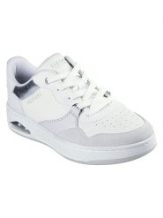 Skechers Sneakersy w kolorze biało-szarym rozmiar: 41. Białe trampki Skechers, bez wzorów, z materiału, bez zapięcia. Za 245.38 zł.