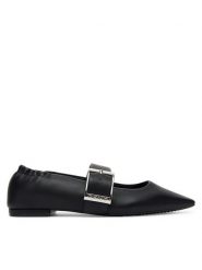 DKNY Baleriny Cormic K3501170 Czarny. Czarne baleriny DKNY, bez wzorów, ze skóry, bez obcasa. Za 439.99 zł.