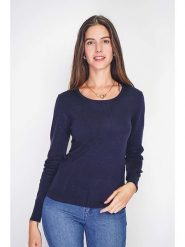 William de Faye Sweter w kolorze granatowym rozmiar: 40. Niebieskie swetry William de Faye, bez wzorów, z kaszmiru, bez ramiączek. Za 113.99 zł.