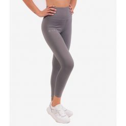 Legginsy Sportowe Givova dla Kobiet - Komfort i Styl. Szare legginsy Givova, bez wzorów, z elastanu. Za 132.99 zł.