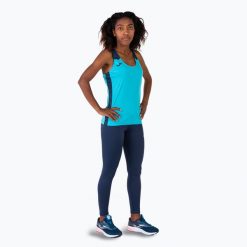 Tank top do biegania damski Joma Record II. Niebieskie topy Joma, xs, bez wzorów, bez kołnierzyka, bez ramiączek. Za 49.99 zł.