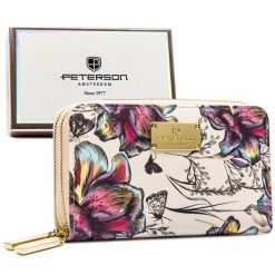 Portfel damski Peterson PTN 007-F8 wzór 4. Portfele Peterson, bez wzorów, ze skóry ekologicznej. Za 68.99 zł.