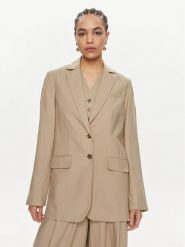 Herskind Marynarka Mercy 5116840 Beżowy Relaxed Fit. Brązowe marynarki i żakiety Herskind, bez wzorów, z wiskozy. Za 719.99 zł.