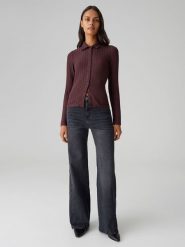 OPUS Dżinsy "Miva" - Comfort fit - w kolorze antracytowym rozmiar: 34/L32. Czarne jeansy Opus, l, z aplikacjami, z podwyższonym stanem. Za 143.99 zł.