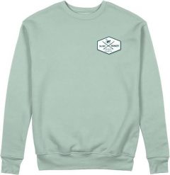 Bluza z naszywką – okrągły dekolt / dla dorosłych (szałwiowa). Zielone bluzy SURF MONKEY, l, z aplikacjami, z bawełny, bez kaptura. Za 269.95 zł.
