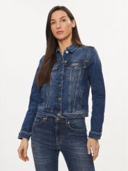 United Colors Of Benetton Kurtka jeansowa 21TBDN00N Niebieski Regular Fit. Niebieskie kurtki United Colors of Benetton, xs, bez wzorów, z bawełny, bez kaptura. Za 189.99 zł.