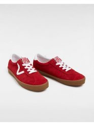 Vans Skórzane sneakersy w kolorze czerwonym rozmiar: 35. Czerwone trampki Vans, bez wzorów, bez zapięcia. Za 127.65 zł.