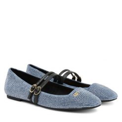 Baleriny Liu Jo. Niebieskie baleriny Liu Jo, bez wzorów, bez obcasa. Za 629.99 zł.
