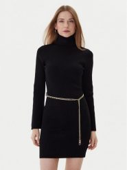 MICHAEL Michael Kors Sukienka dzianinowa MF583C633D Czarny Regular Fit. Czarne sukienki MICHAEL Michael Kors, xs, bez wzorów, z dzianiny, bez kołnierzyka, bez ramiączek. Za 859.99 zł.