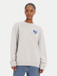 HUGO Bluza 50545052 Szary Oversize. Szare bluzy Hugo, l, bez wzorów, z bawełny, bez kaptura. Za 479.99 zł.