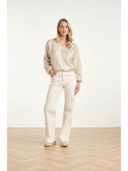 Smashed Lemon Dżinsy - Comfort fit - w kolorze białym rozmiar: XL. Białe jeansy Smashed Lemon, xl, bez wzorów, z podwyższonym stanem. Za 199.45 zł.