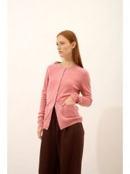 Just Cashmere Kaszmirowy kardigan "Katharine" w kolorze jasnoróżowym rozmiar: S. Różowe kardigany Just Cashmere, s, bez wzorów, z kaszmiru. Za 369.99 zł.