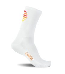 Skarpety Kolarskie LUXA Retro Rise. Białe skarpety LUXA, bez wzorów, z elastanu. Za 69.00 zł.