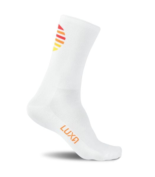 Skarpety Kolarskie LUXA Retro Rise. Białe skarpety LUXA, bez wzorów, z elastanu. Za 69.00 zł.