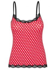 Pussy Deluxe Top "Dotties Classic" w kolorze czerwonym rozmiar: S. Czerwone topy Pussy Deluxe, s, bez wzorów, z bawełny, bez kołnierzyka, bez ramiączek. Za 52.79 zł.