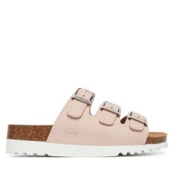 Klapki Scholl. Czerwone klapki Scholl, bez wzorów, bez obcasa. Za 339.99 zł.