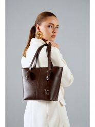 Vince Camuto Torebka "Piedmont" w kolorze brązowym - 30 x 23 x 14 cm rozmiar: onesize. Brązowe torby na ramię Vince Camuto, bez wzorów, z materiału, na ramię, bez dodatków. Za 126.99 zł.