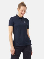 Odlo Funkcyjna koszulka polo "F-Dry" w kolorze granatowym rozmiar: XS. Niebieskie koszulki polo Odlo, s, bez wzorów, z materiału, bez kołnierzyka, bez ramiączek. Za 72.45 zł.