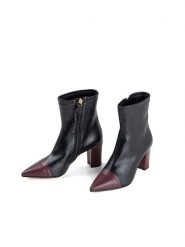 Anna Morellini Skórzane botki "Micetta" w kolorze czarnym rozmiar: 40. Czarne botki Anna Morellini, bez wzorów, bez obcasa, bez zapięcia. Za 677.64 zł.