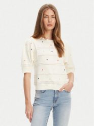 United Colors Of Benetton Sweter 10C1E10DO Beżowy Regular Fit. Brązowe swetry United Colors of Benetton, xs, bez wzorów, z bawełny, bez ramiączek. Za 219.99 zł.