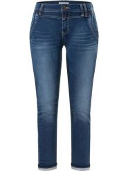 Timezone Dżinsy "Nali" - Slim fit - w kolorze niebieskim rozmiar: W30. Niebieskie jeansy Timezone, z aplikacjami. Za 162.87 zł.