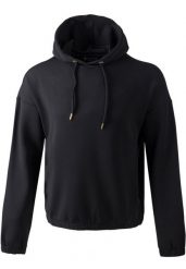 Bluza damska z kapturem Athlecia Namier. Czarne bluzy ENDURANCE, bez wzorów, z dresówki, bez kaptura. Za 239.95 zł.