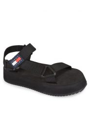 Tommy Jeans Sandały Tjw Eva Sandal EN0EN02466 EN0EN02466 Czarny. Czarne sandały Tommy Jeans, bez wzorów, z jeansu, bez obcasa, na płaskiej podeszwie, bez zapięcia. Za 189.99 zł.