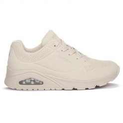 Buty do chodzenia damskie Skechers Owht One Stand On Air. Białe obuwie sportowe Skechers, z materiału, bez zapięcia, trekkingowe. Za 378.00 zł.