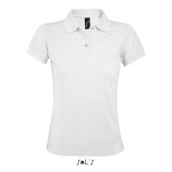 Damska koszulka polo Sol's Prime. Białe koszulki polo SOL'S, s, bez wzorów, bez kołnierzyka, bez ramiączek. Za 122.50 zł.
