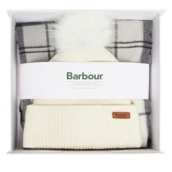 Zestaw Szalik i Czapka Barbour. Czapki Barbour, bez wzorów. Za 359.99 zł.