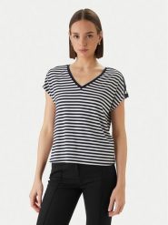 Morgan T-Shirt 261-DIVA Granatowy Regular Fit. Niebieskie t-shirty Morgan, m, bez wzorów, z wiskozy, bez kołnierzyka, bez ramiączek. Za 149.99 zł.