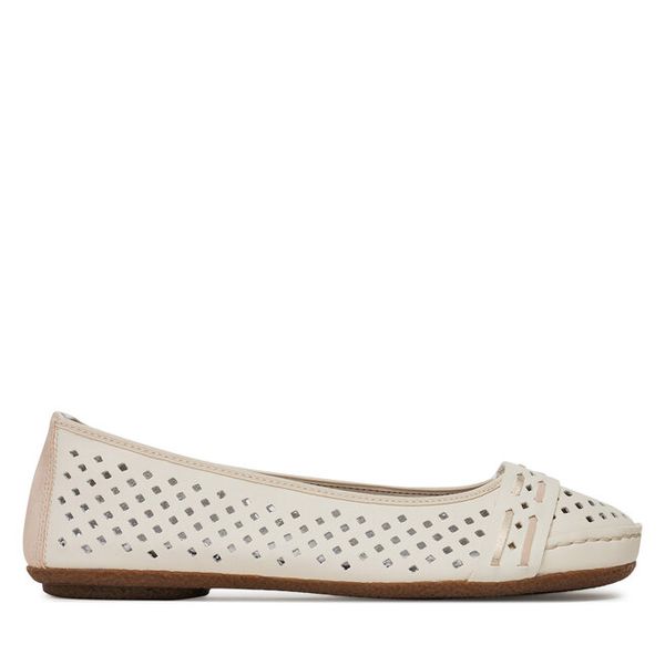 Baleriny Rieker. Brązowe baleriny Rieker, bez wzorów, bez obcasa. Za 279.99 zł.