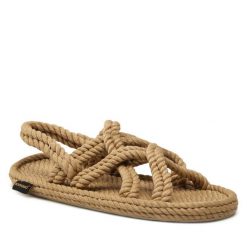 Sandały Bohonomad. Brązowe sandały Bohonomad, bez wzorów, bez obcasa, na płaskiej podeszwie, bez zapięcia. Za 219.99 zł.