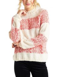 LEE HIGHNCK CHUNKY KNIT RELAXED FIT DAMSKI SWETER KLASYCZNY ECRU L52DOINQ 112112103. Swetry Lee, l, bez wzorów, bez ramiączek. Za 139.99 zł.